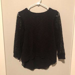 Lucky Brand Black Cinema Sweater